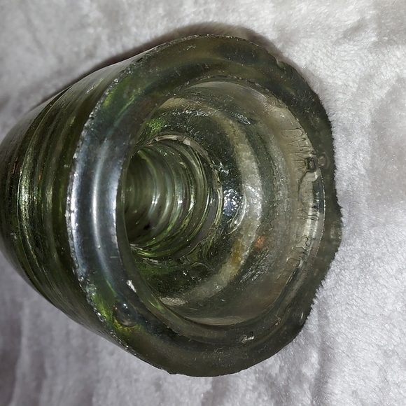 Vintage Canadian pacific ry Co Glass insulator 1885 - Picture 7 of 12